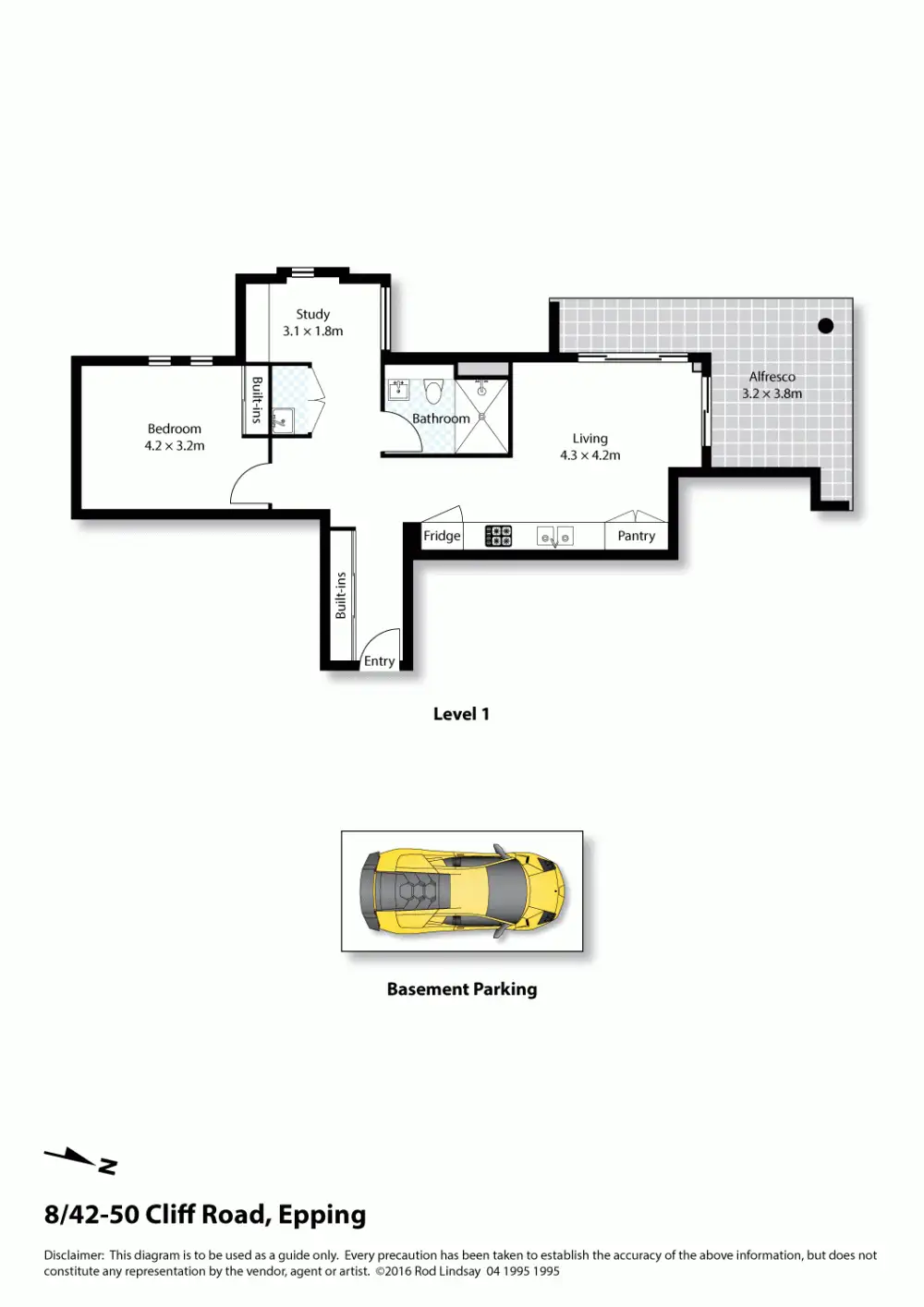 Floorplan of Homely apartment listing, 42-50 Cliff Road, Epping NSW 2121