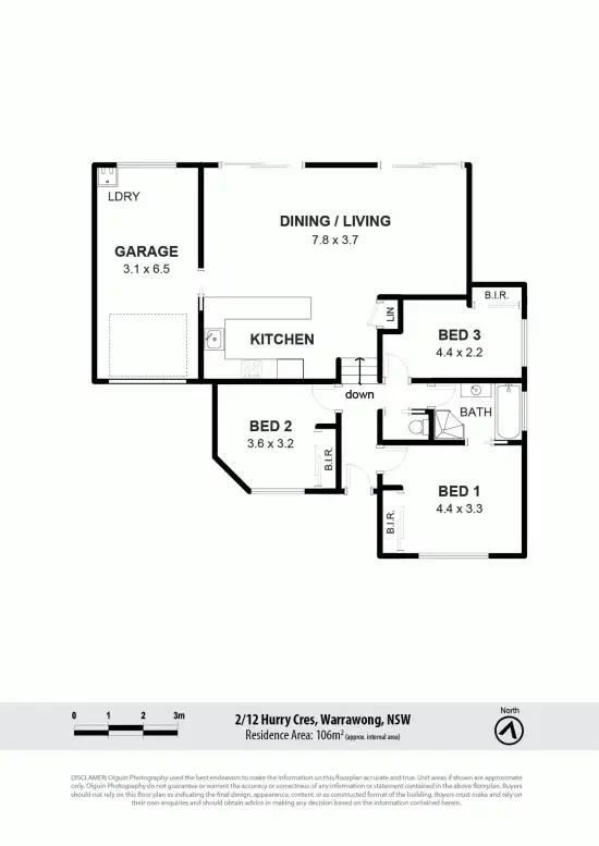 Floorplan of Homely villa listing, 2/12 Hurry Crescent, Warrawong NSW 2502