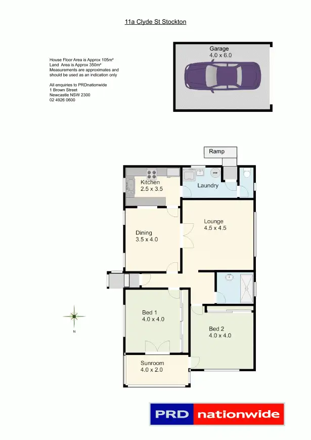 Floorplan of Homely house listing, 11A Clyde Street, Stockton NSW 2295
