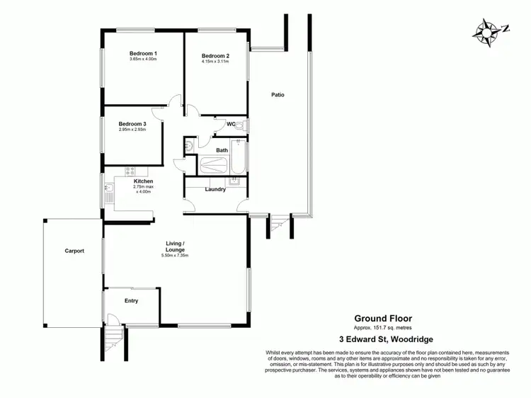 Floorplan of Homely house listing, 3 Edward Street, Woodridge QLD 4114