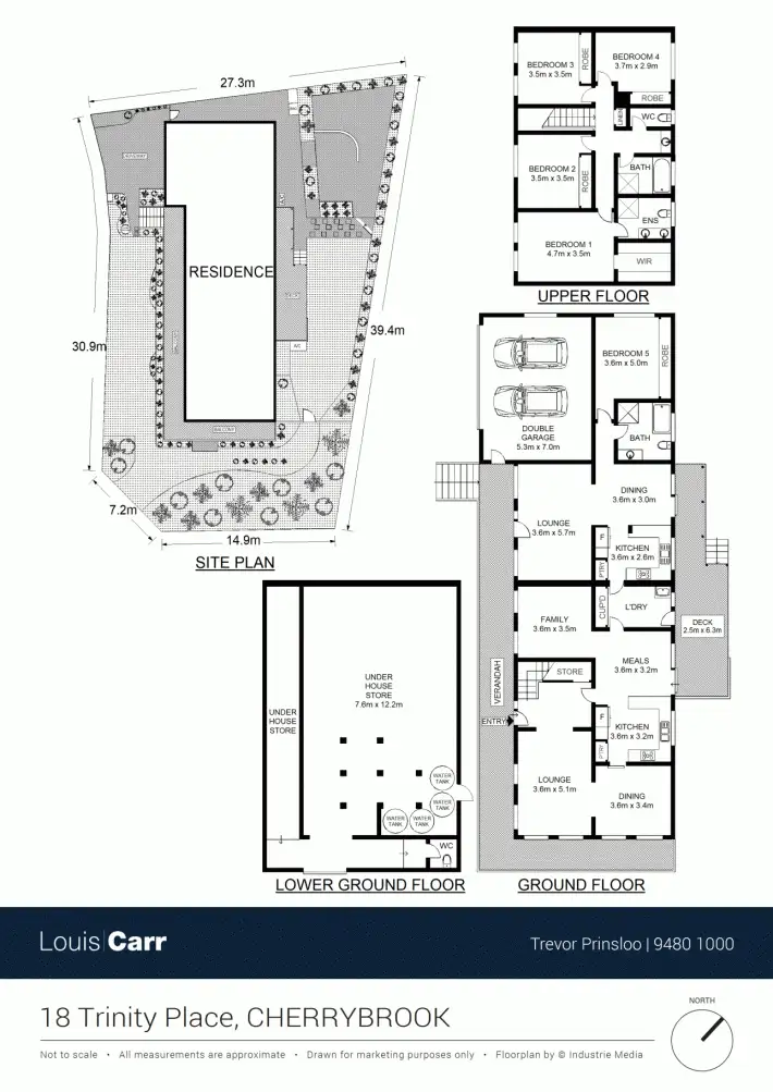Floorplan of Homely house listing, 18 Trinity Place, Cherrybrook NSW 2126