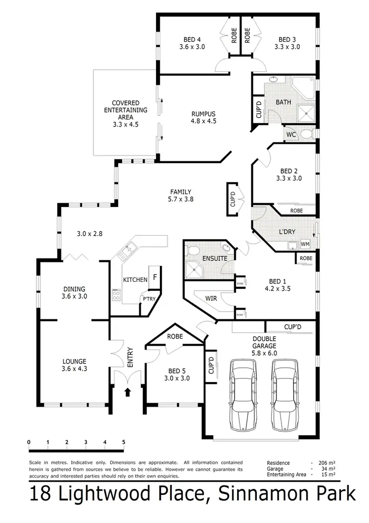 Floorplan of Homely house listing, 18 Lightwood Place, Sinnamon Park QLD 4073