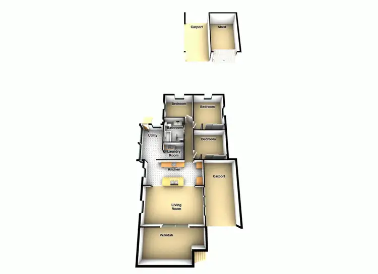 Floorplan of Homely house listing, 10 Twenty-Third Avenue, Brighton QLD 4017
