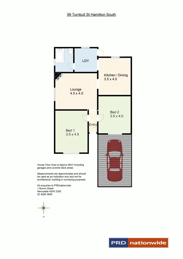 Floorplan of Homely house listing, 99 Turnbull Street, Hamilton South NSW 2303