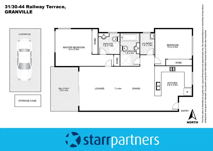 Floorplan of Homely unit listing, 31/30-44 Railway Terrace, Granville NSW 2142