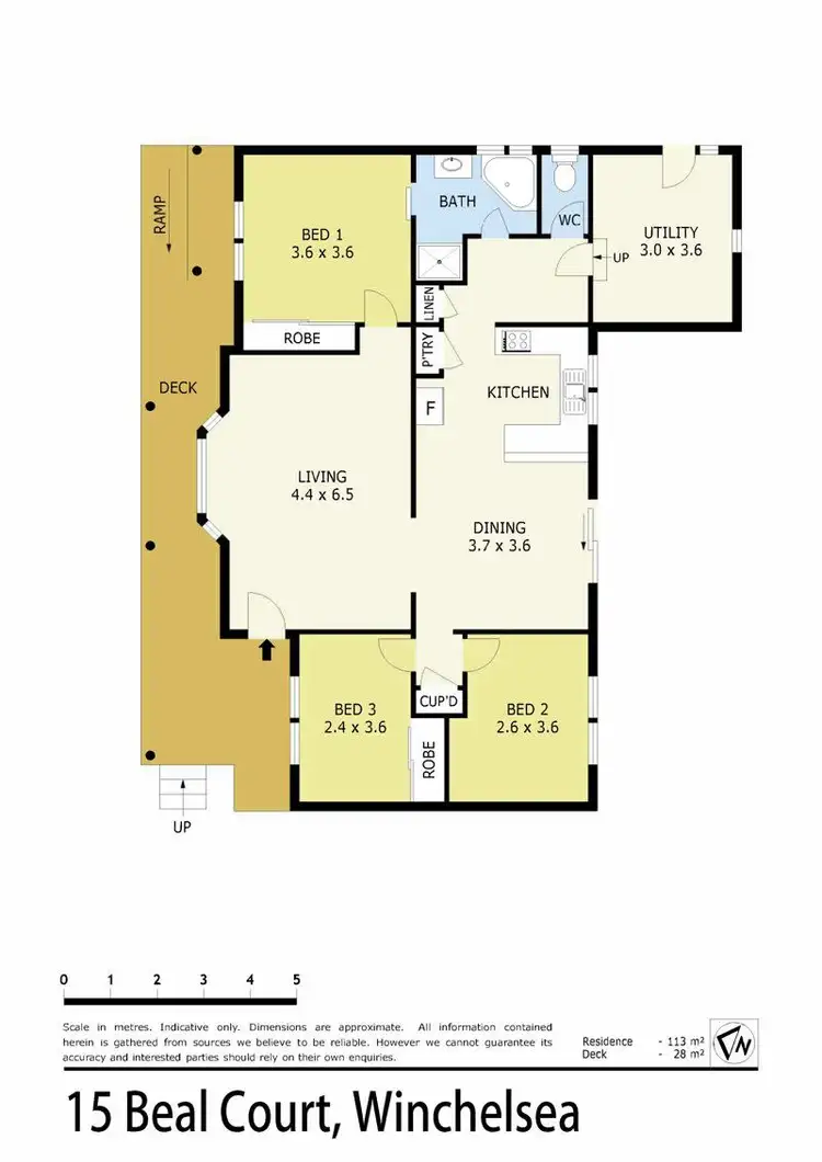 Floorplan of Homely house listing, 15 Beal Court, Winchelsea VIC 3241