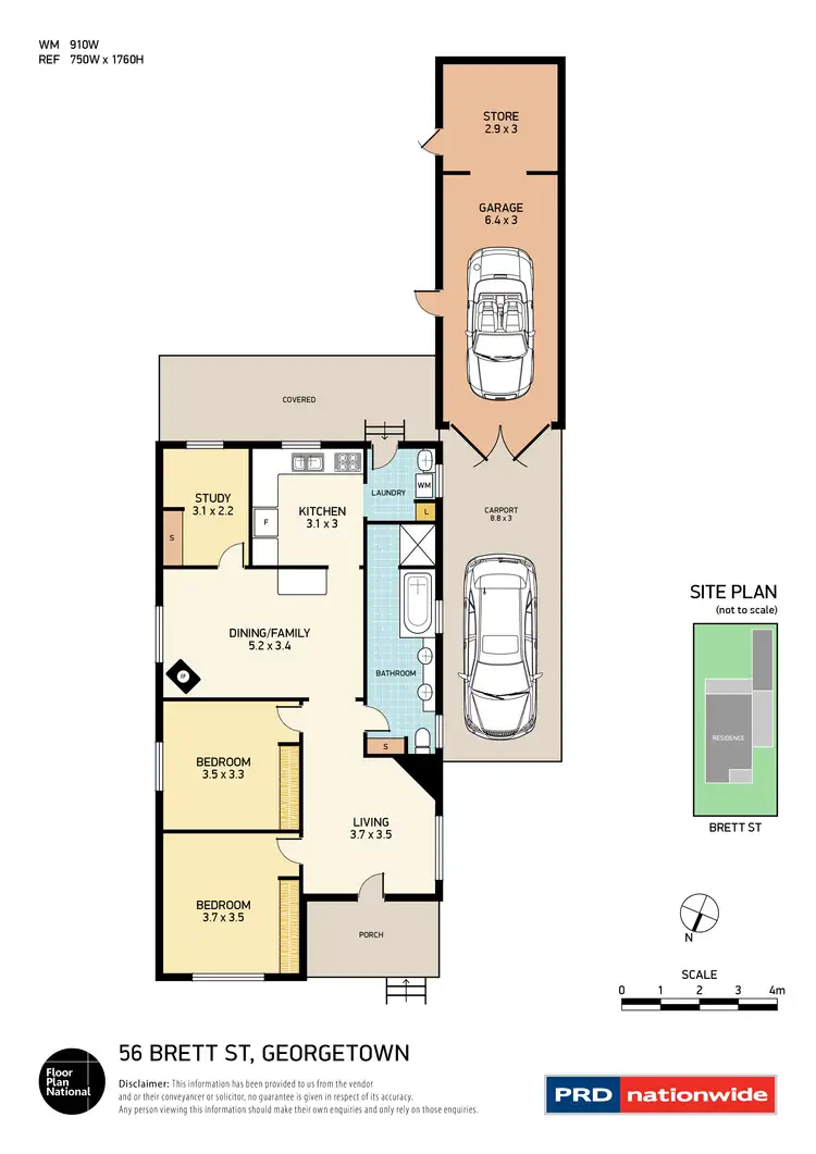 Floorplan of Homely house listing, 56 Brett Street, Georgetown- Old NSW 2298