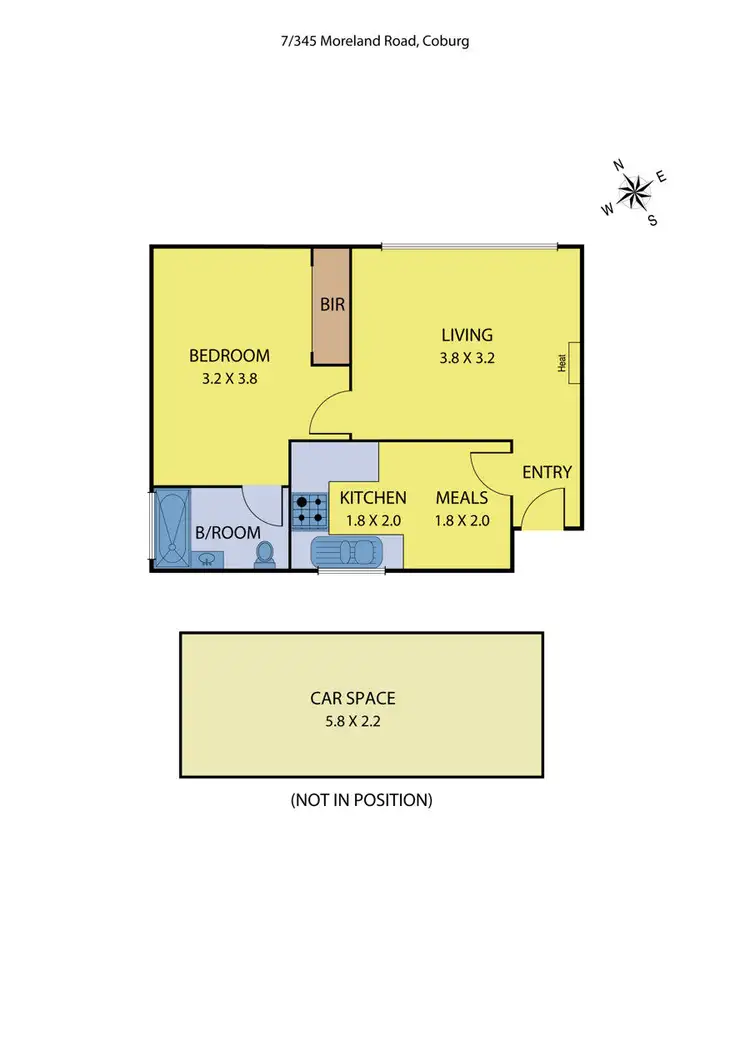 Floorplan of Homely apartment listing, 7/345 Moreland Road, Coburg VIC 3058