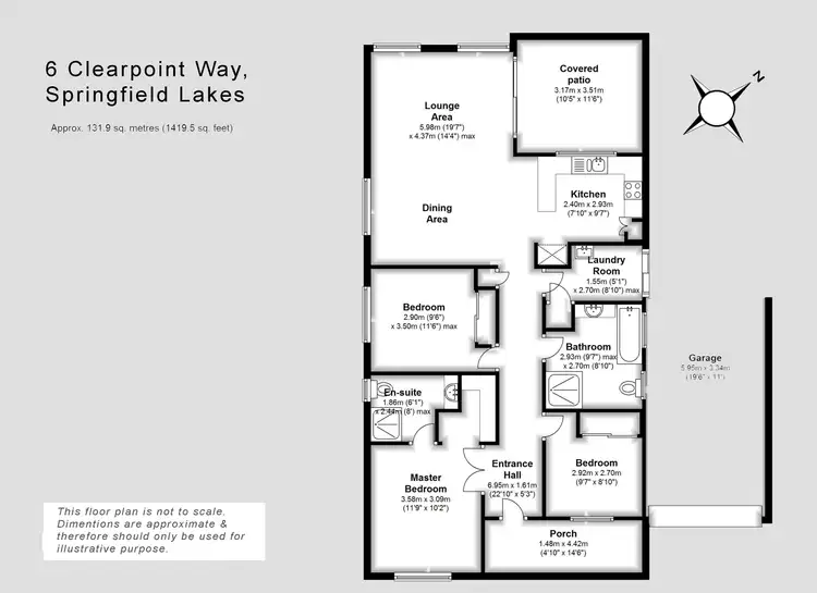 Floorplan of Homely house listing, 6 Clearpoint Way, Springfield Lakes QLD 4300