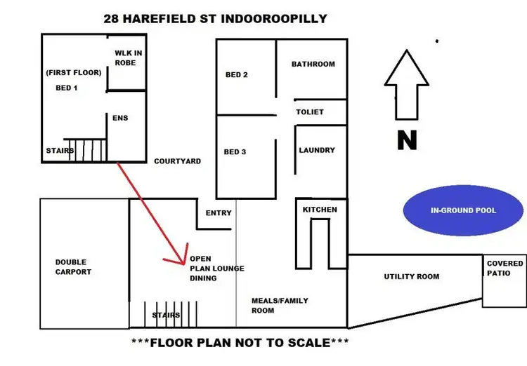 Floorplan of Homely house listing, 28 Harefield Street, Indooroopilly QLD 4068