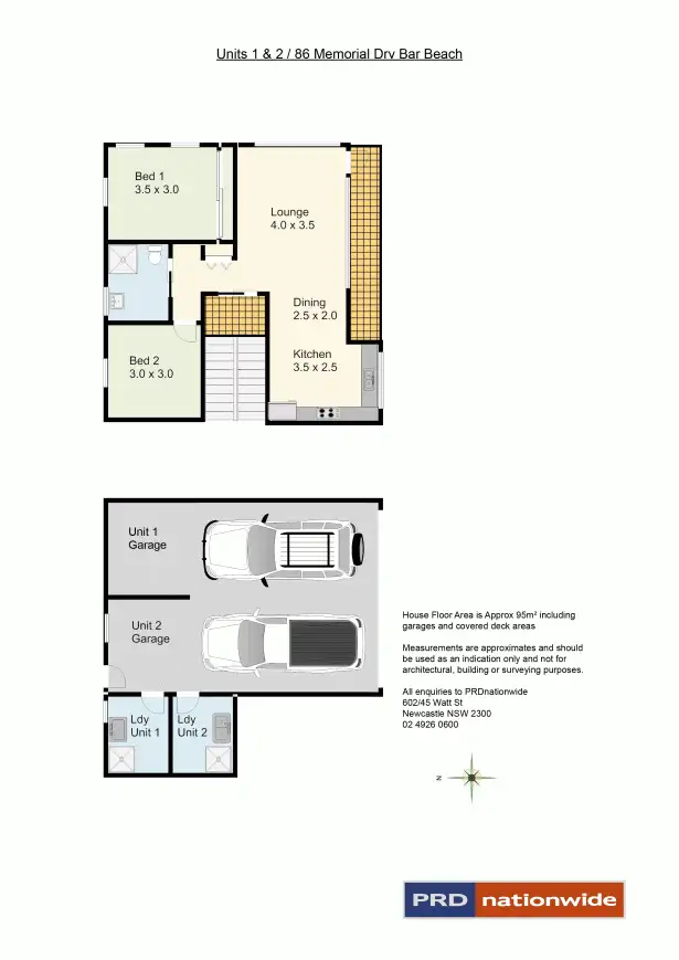 Floorplan of Homely unit listing, 2/86 Memorial Drive, Bar Beach NSW 2300