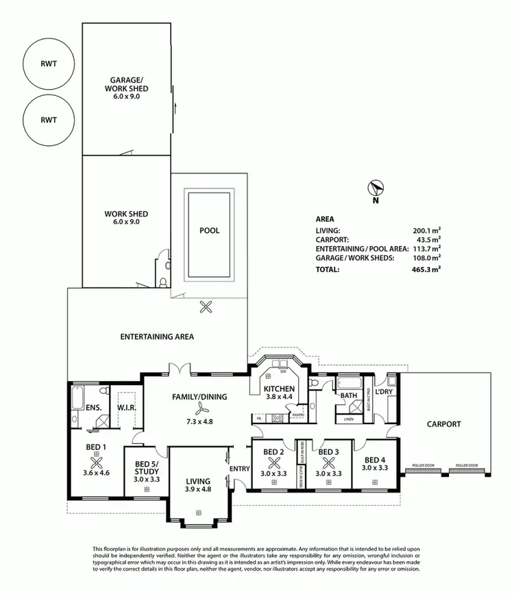 Floorplan of Homely house listing, 22 Tooma Drive, Murray Bridge SA 5253