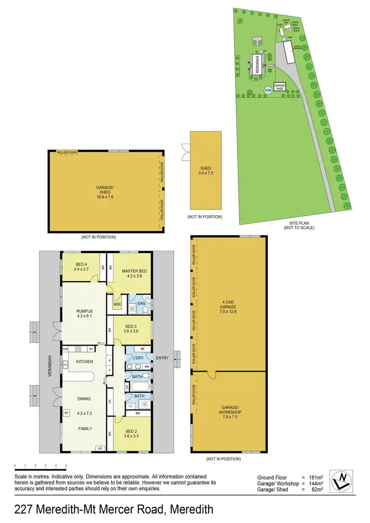 Floorplan of Homely rural property listing, 227 Meredith-Mt Mercer Road, Meredith VIC 3333