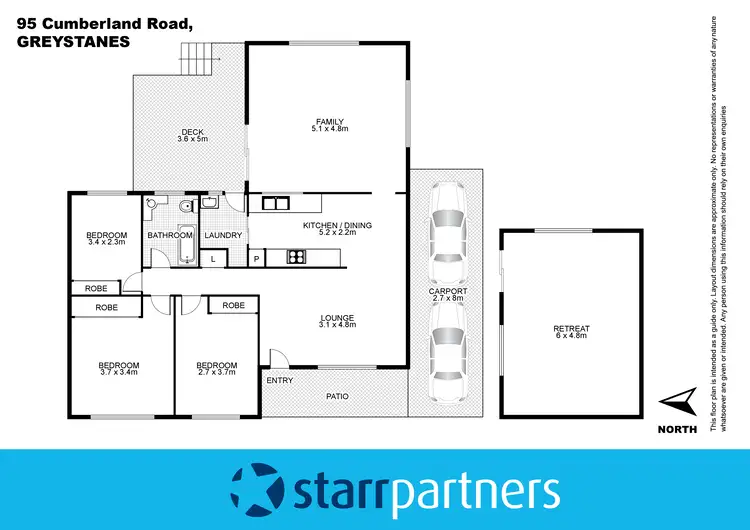 Floorplan of Homely house listing, 95 Cumberland Road, Greystanes NSW 2145