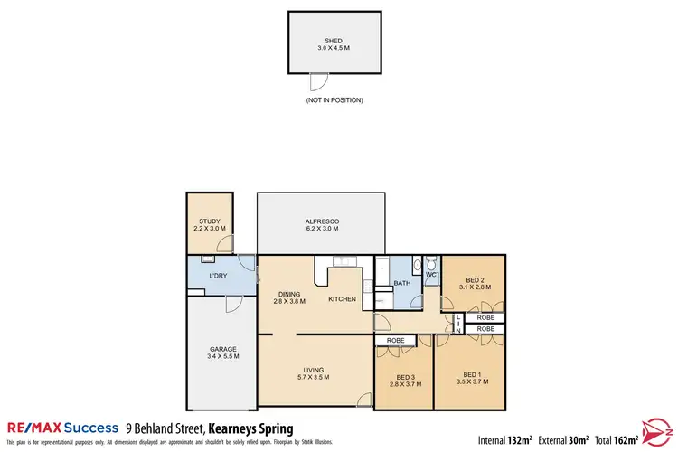 Floorplan of Homely house listing, 9 Behland Street, Kearneys Spring QLD 4350