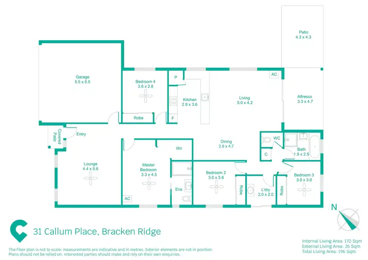 Floorplan of Homely house listing, 31 Callum Place, Bracken Ridge QLD 4017