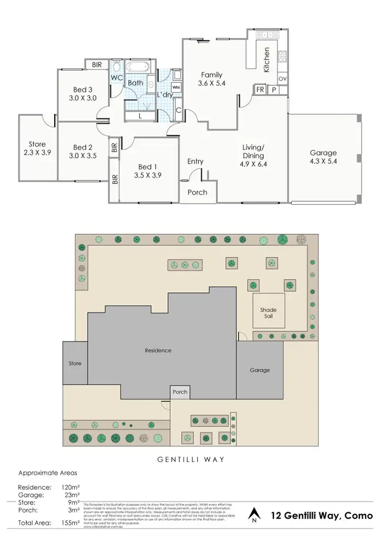 Floorplan of Homely house listing, 12 Gentilli Way, Como WA 6152
