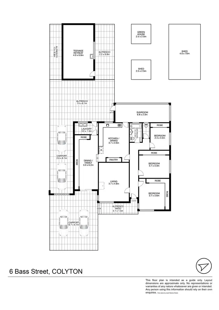 Floorplan of Homely house listing, 6 Bass Street, Colyton NSW 2760