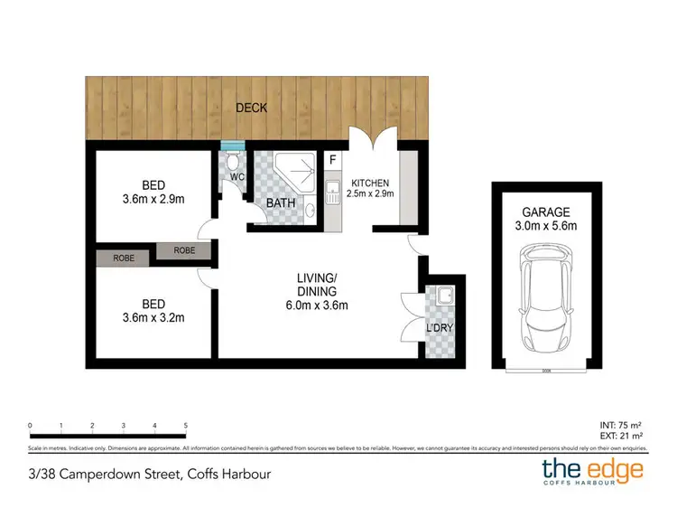 Floorplan of Homely apartment listing, 3/38 Camperdown Street, Coffs Harbour NSW 2450