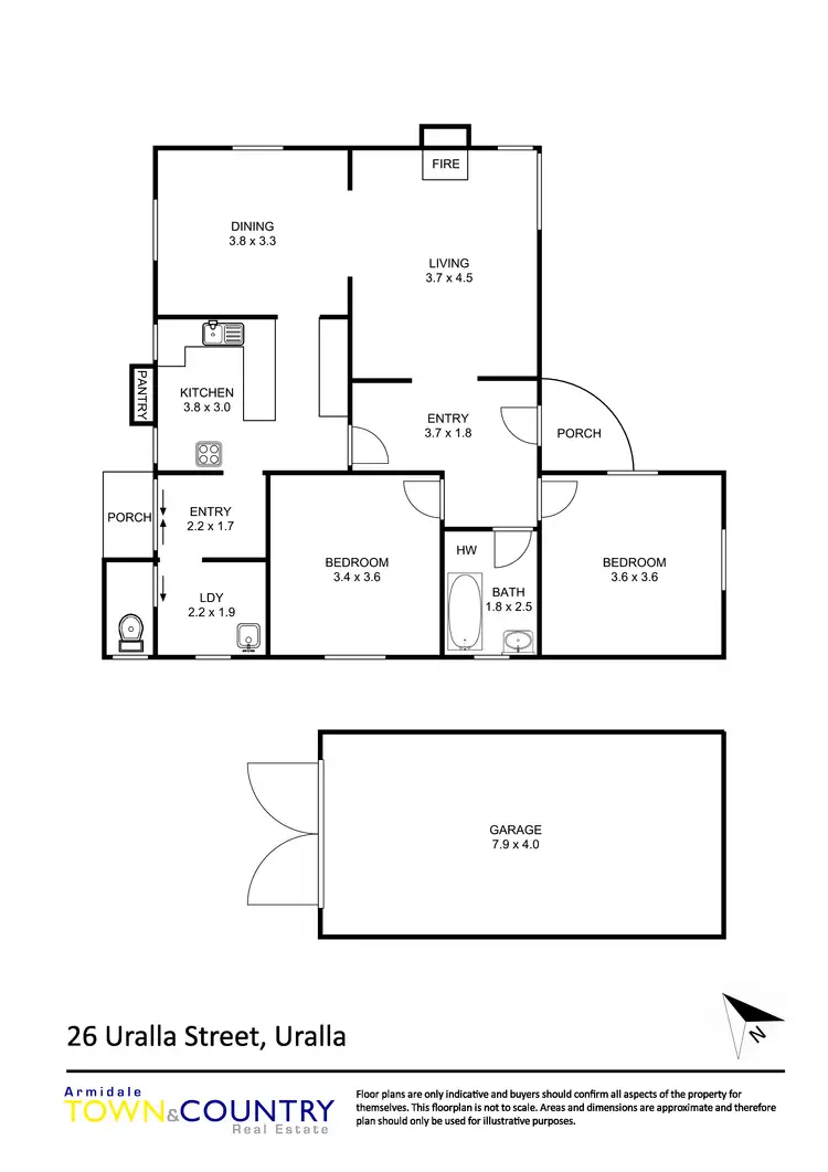 Floorplan of Homely house listing, 26 Uralla Street, Uralla NSW 2358