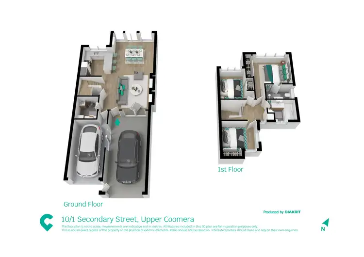 Floorplan of Homely townhouse listing, 10/1 Secondary Str, Upper Coomera QLD 4209