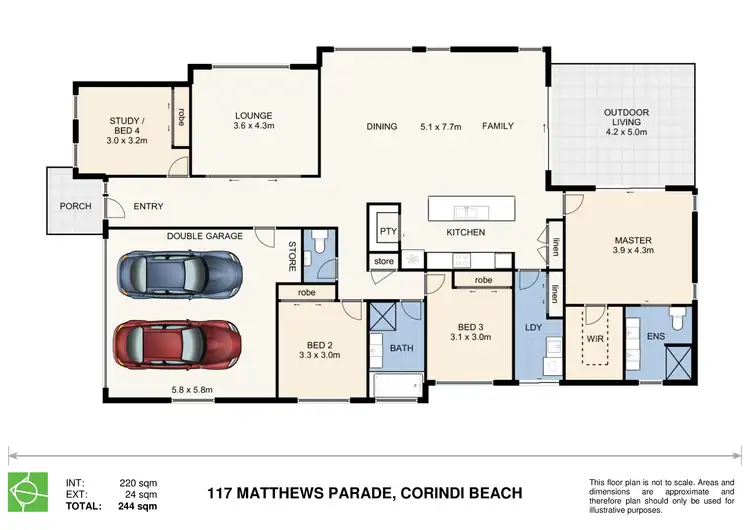 Floorplan of Homely house listing, 117 Matthews Parade, Corindi Beach NSW 2456