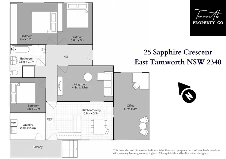 Floorplan of Homely house listing, 25 Sapphire Crescent, Tamworth NSW 2340