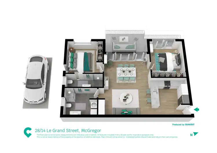 Floorplan of Homely unit listing, 28/14 Le Grand Street, Macgregor QLD 4109