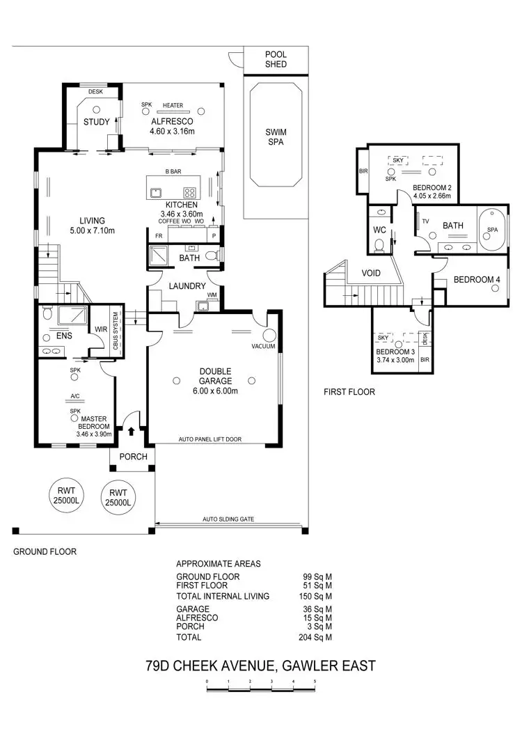 Floorplan of Homely house listing, 79D Cheek Avenue, Gawler East SA 5118
