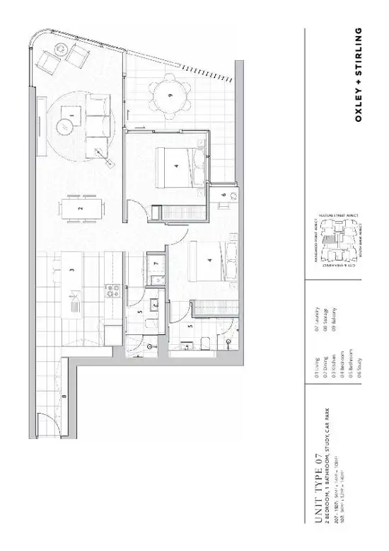Floorplan of Homely apartment listing, 207/9 Christie Street, South Brisbane QLD 4101