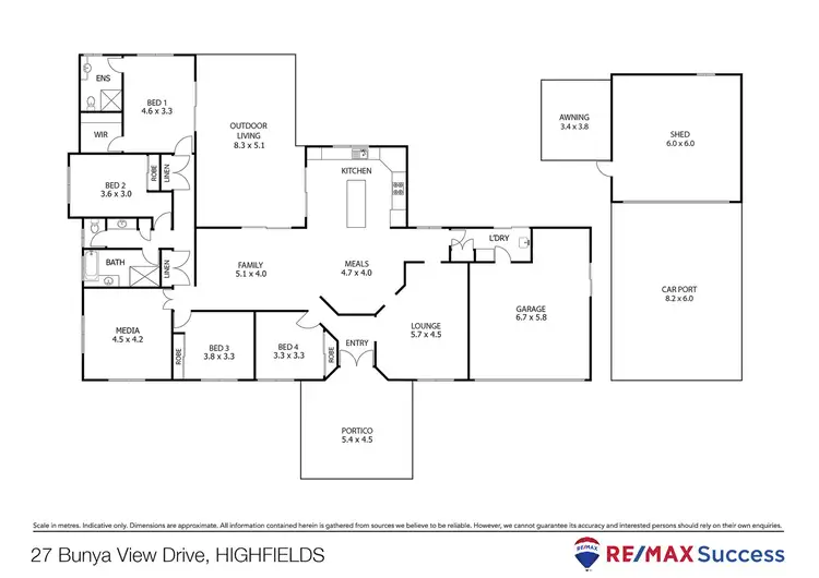 Floorplan of Homely house listing, 27 Bunya View Drive, Highfields QLD 4352
