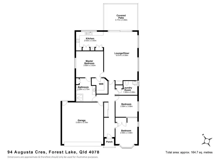 Floorplan of Homely house listing, 94 Augusta Cr, Forest Lake QLD 4078