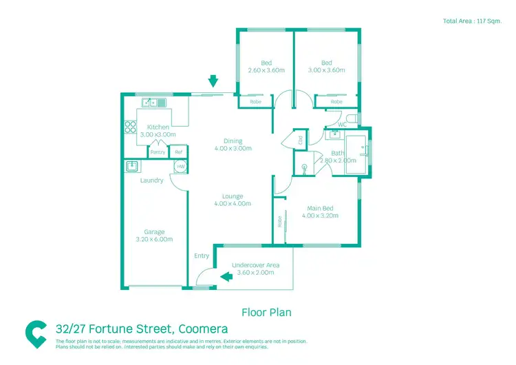 Floorplan of Homely house listing, 32/27 Fortune Street, Coomera QLD 4209