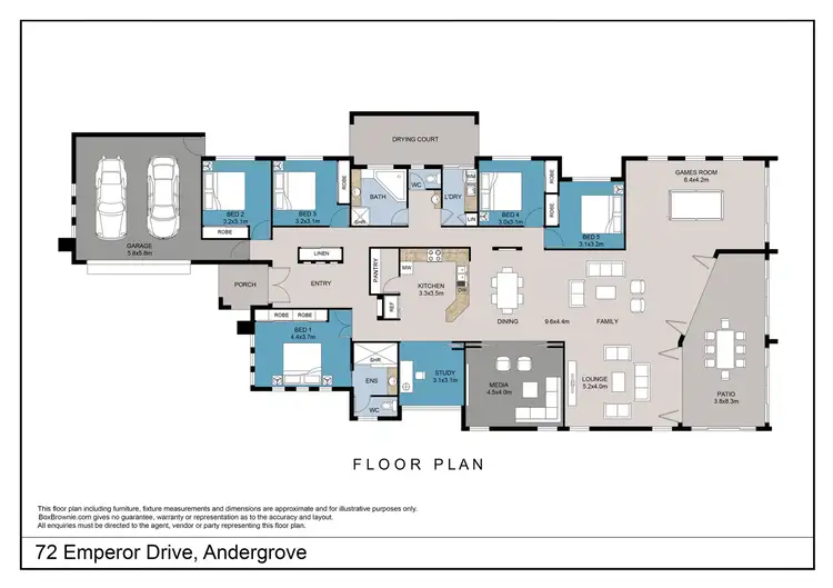 Floorplan of Homely house listing, 72 Emperor Drive, Andergrove QLD 4740