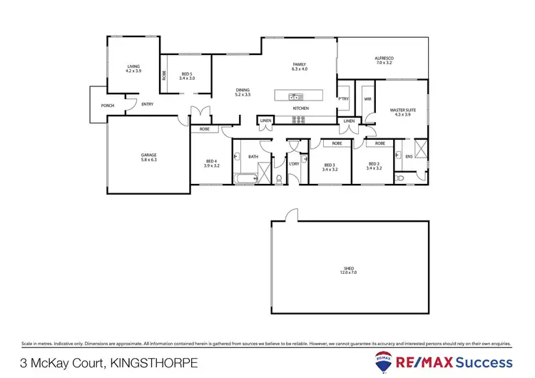 Floorplan of Homely house listing, 3 Mackay Court, Kingsthorpe QLD 4400
