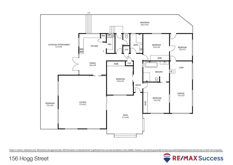 Floorplan of Homely house listing, 156 Hogg Street, Wilsonton Heights QLD 4350