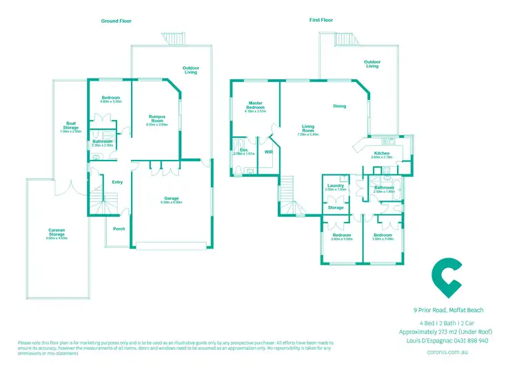 Floorplan of Homely house listing, 9 Prior Road, Moffat Beach QLD 4551