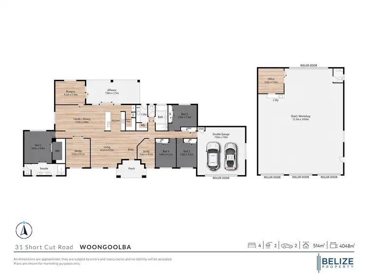 Floorplan of Homely rural property listing, 31 Short Cut Road, Woongoolba QLD 4207