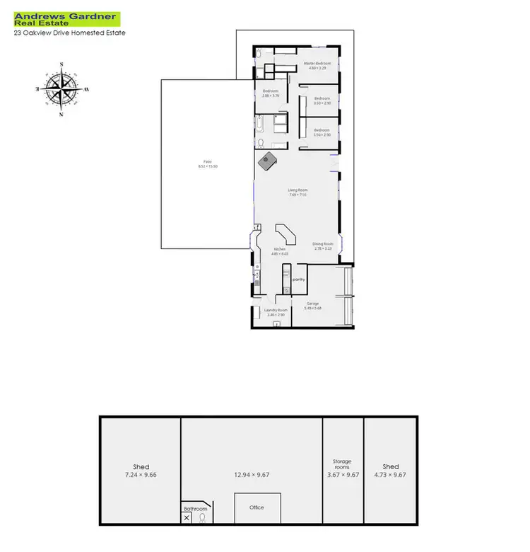 Floorplan of Homely rural property listing, 23 Oakview Drive, Hallidays Point NSW 2430
