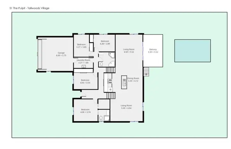 Floorplan of Homely house listing, 51 The Pulpit, Tallwoods Village NSW 2430