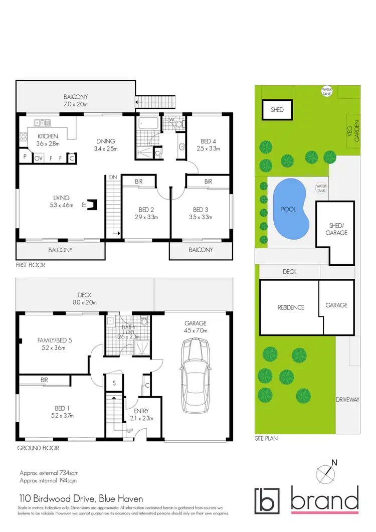 Floorplan of Homely house listing, 110 Birdwood Drive, Blue Haven NSW 2262