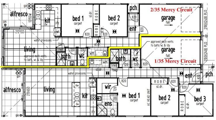 Floorplan of Homely house listing, 1/35 Mercy Circuit, Park Ridge QLD 4125
