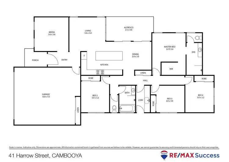Floorplan of Homely house listing, 41 Harrow Street, Cambooya QLD 4358