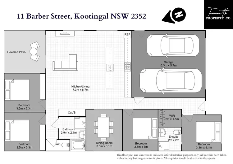 Floorplan of Homely house listing, 11 Barber Street, Kootingal NSW 2352