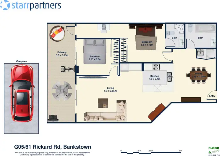 Floorplan of Homely apartment listing, G05/61-63 Rickard Road, Bankstown NSW 2200