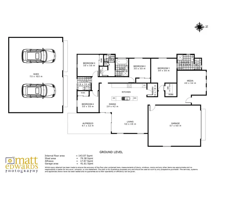 Floorplan of Homely house listing, 46 McIntosh Street, Westbrook QLD 4350