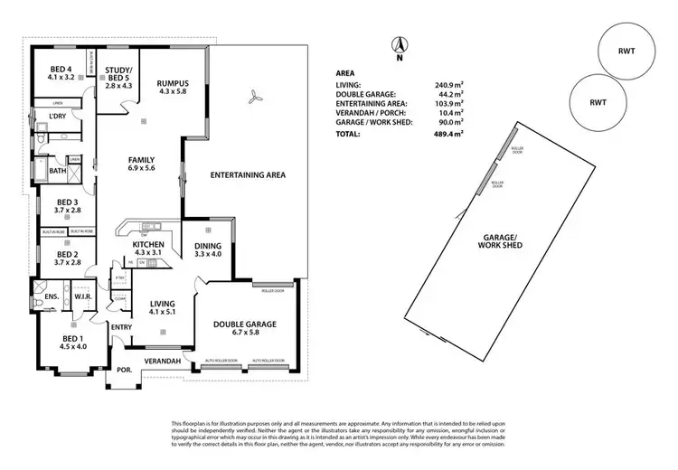 Floorplan of Homely house listing, 5 Marina View Court, Murray Bridge SA 5253