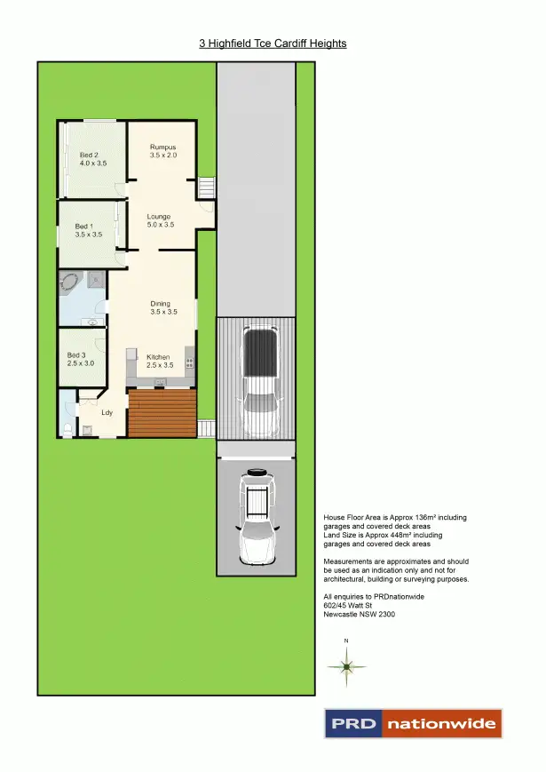 Floorplan of Homely house listing, 3 Highfield Terrace, Cardiff Heights NSW 2285