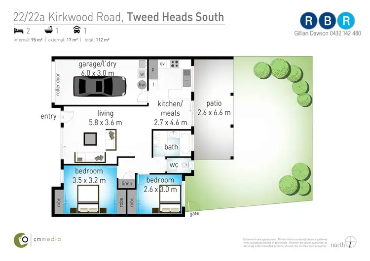 Floorplan of Homely villa listing, 22/22A Kirkwood Road, Tweed Heads South NSW 2486