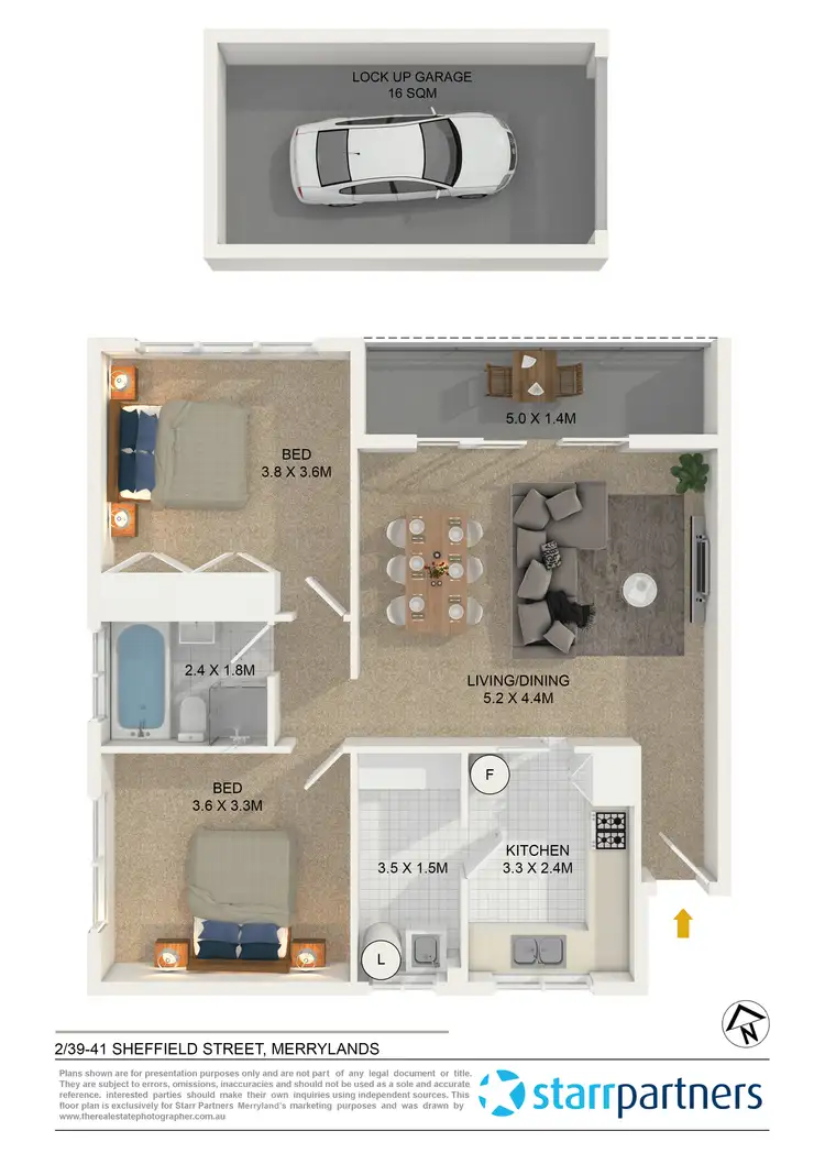 Floorplan of Homely unit listing, 2/39-41 Sheffield Street, Merrylands NSW 2160
